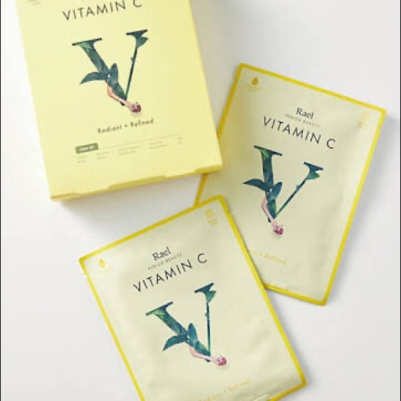 Rael Beauty Vitamin C Facial Sheet Masks - Picture 3 of 3